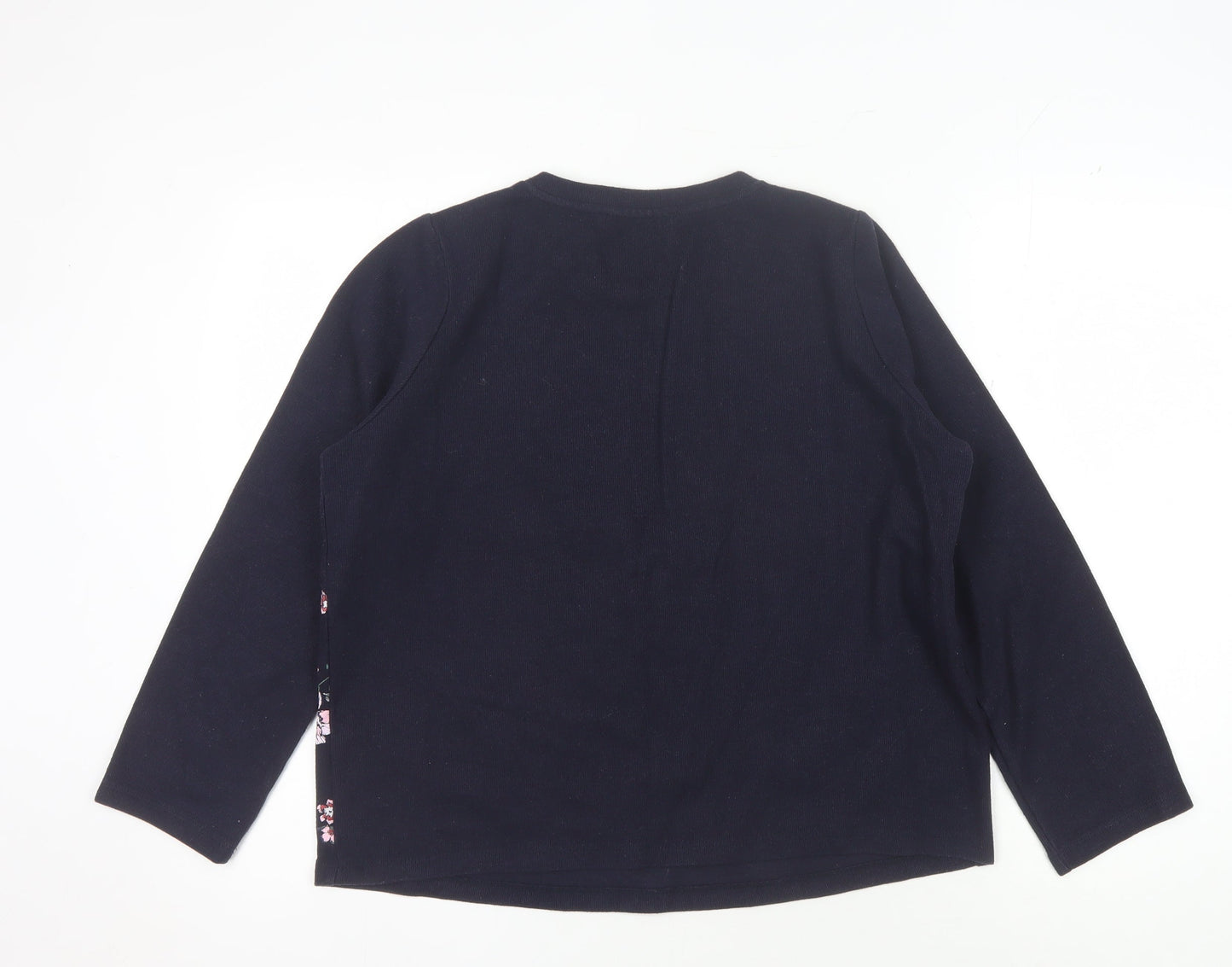 Womens UK Size 14 Marks and Spencer Blue Basic T-Shirt