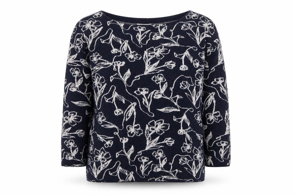Womens UK Size M Monsoon Blue Pullover Jumper