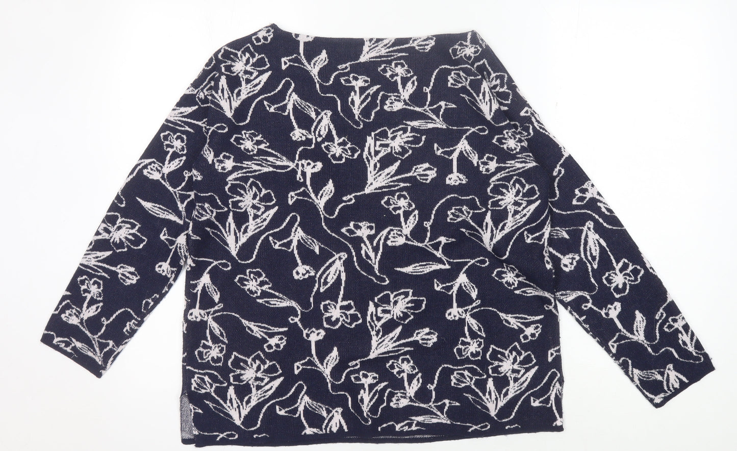 Womens UK Size M Monsoon Blue Pullover Jumper