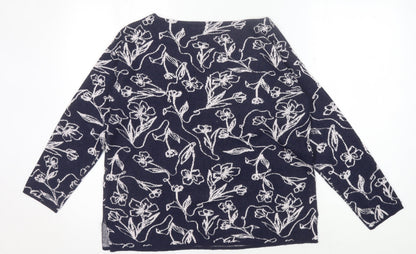 Womens UK Size M Monsoon Blue Pullover Jumper
