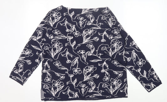 Womens UK Size M Monsoon Blue Pullover Jumper