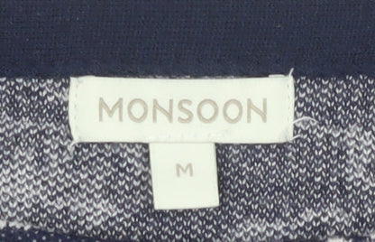 Womens UK Size M Monsoon Blue Pullover Jumper