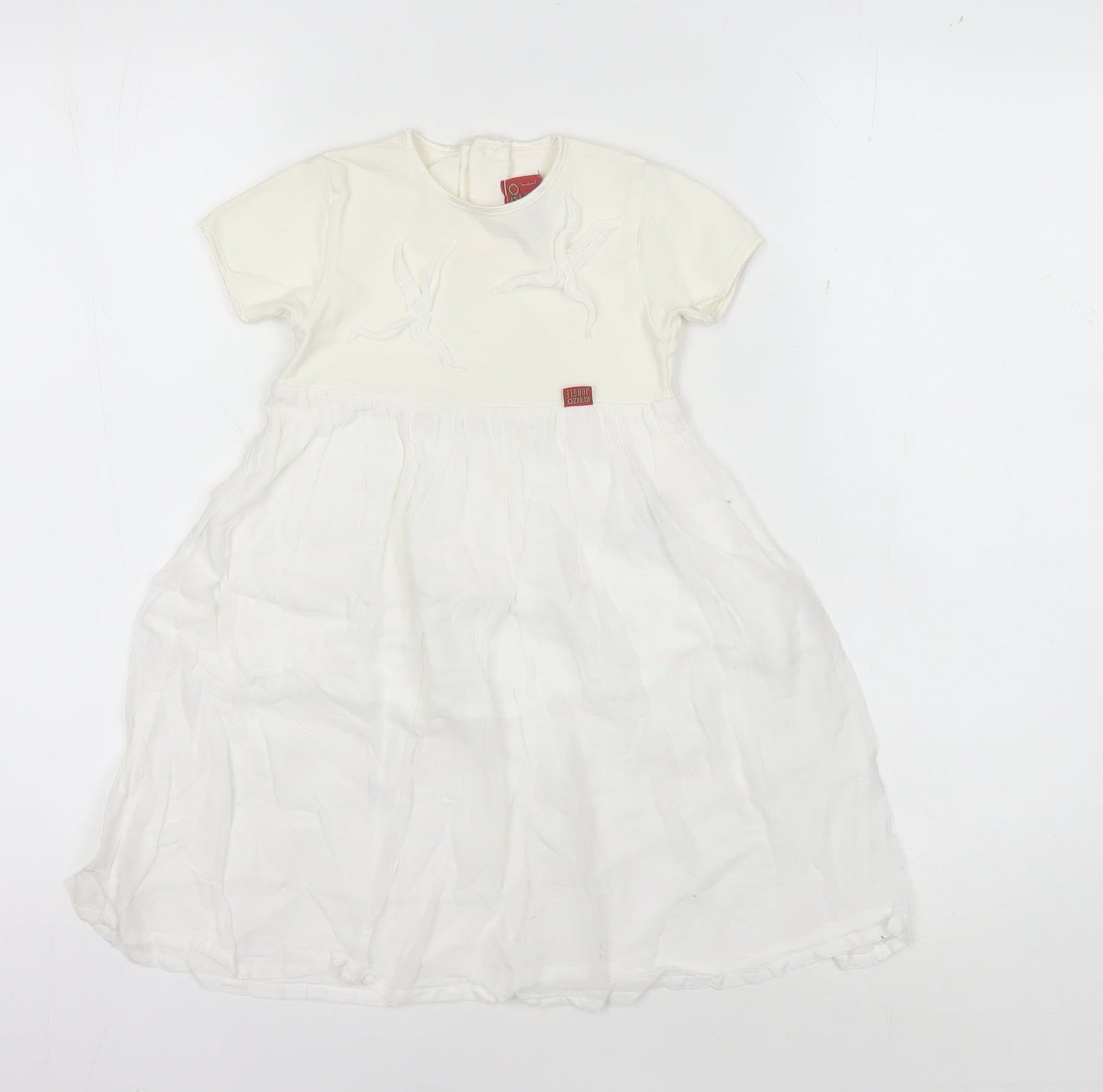 Kenzo Girls Ivory Fit & Flare Dress - 18 Months Casual Spring/Summer