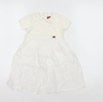 Kenzo Girls Ivory Fit & Flare Dress - 18 Months Casual Spring/Summer