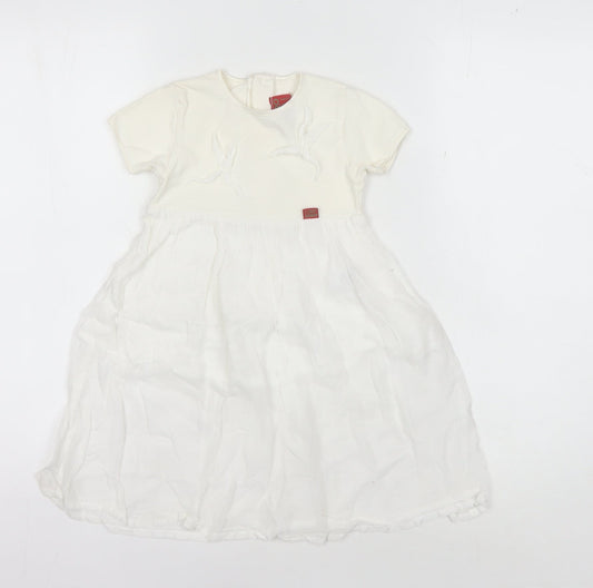 Kenzo Girls Ivory Fit & Flare Dress - 18 Months Casual Spring/Summer