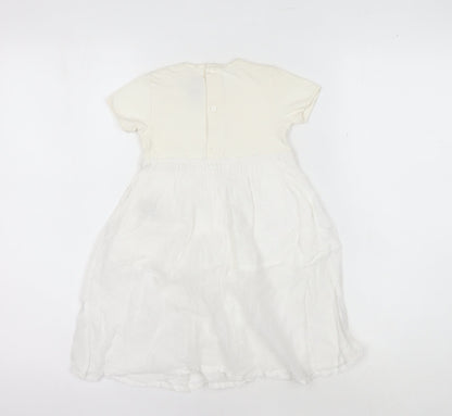 Kenzo Girls Ivory Fit & Flare Dress - 18 Months Casual Spring/Summer