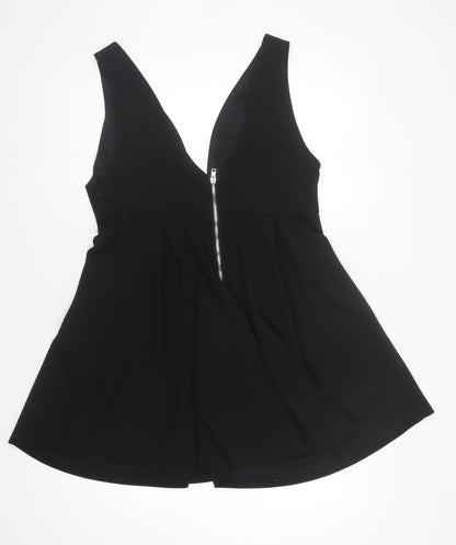 Izabel London Women’s Black Floral Embroidered Dress, Size 16