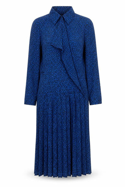 Eastex Women's Blue Polka Dot Long Sleeve Dress Size 10