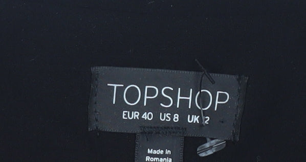 Topshop Women's Black Blazer Size 12