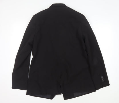 ASOS Women's Black Blazer, Size 12, Regular Fit, Notch Lapel