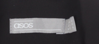 ASOS Women's Black Blazer, Size 12, Regular Fit, Notch Lapel