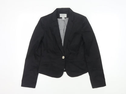 H&M Women's Black Suit Jacket Size 6