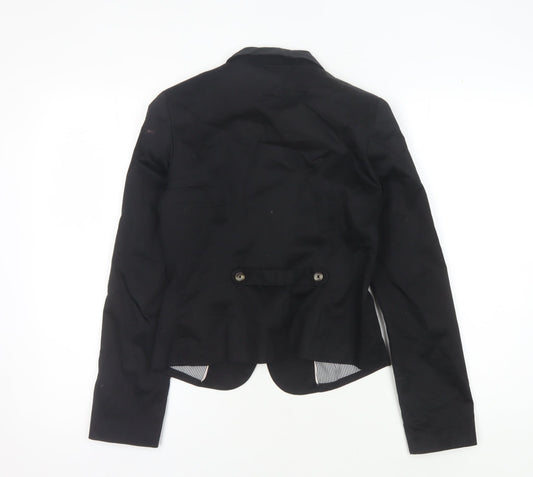 H&M Women's Black Suit Jacket Size 6
