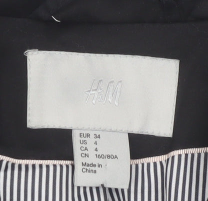 H&M Women's Black Suit Jacket Size 6