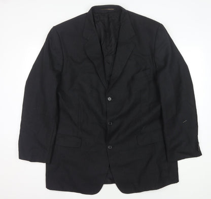 Mens UK Size 46 Marks and Spencer Regular Black Suit Jacket