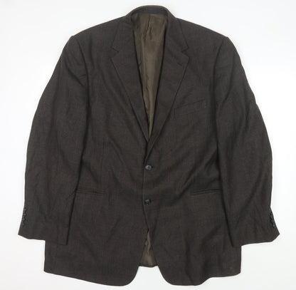 Mens UK Size 46 Marks and Spencer Regular Brown Suit Jacket
