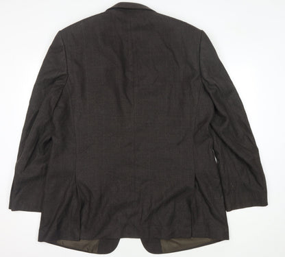 Mens UK Size 46 Marks and Spencer Regular Brown Suit Jacket