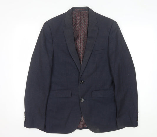 Mens UK Size 36 Burton Regular Blue Suit Jacket