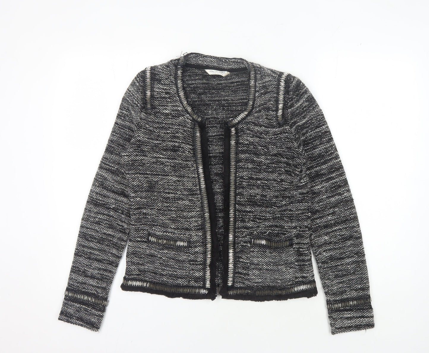 Womens UK Size 10 Miss Selfridge Black Cardigan Jumper