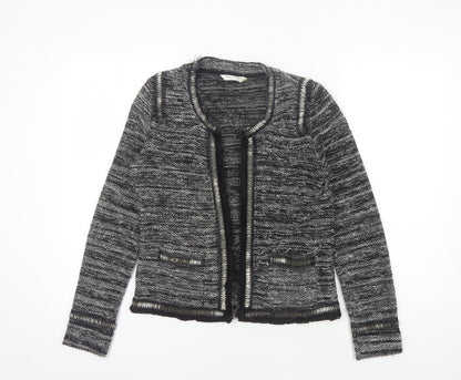 Womens UK Size 10 Miss Selfridge Black Cardigan Jumper
