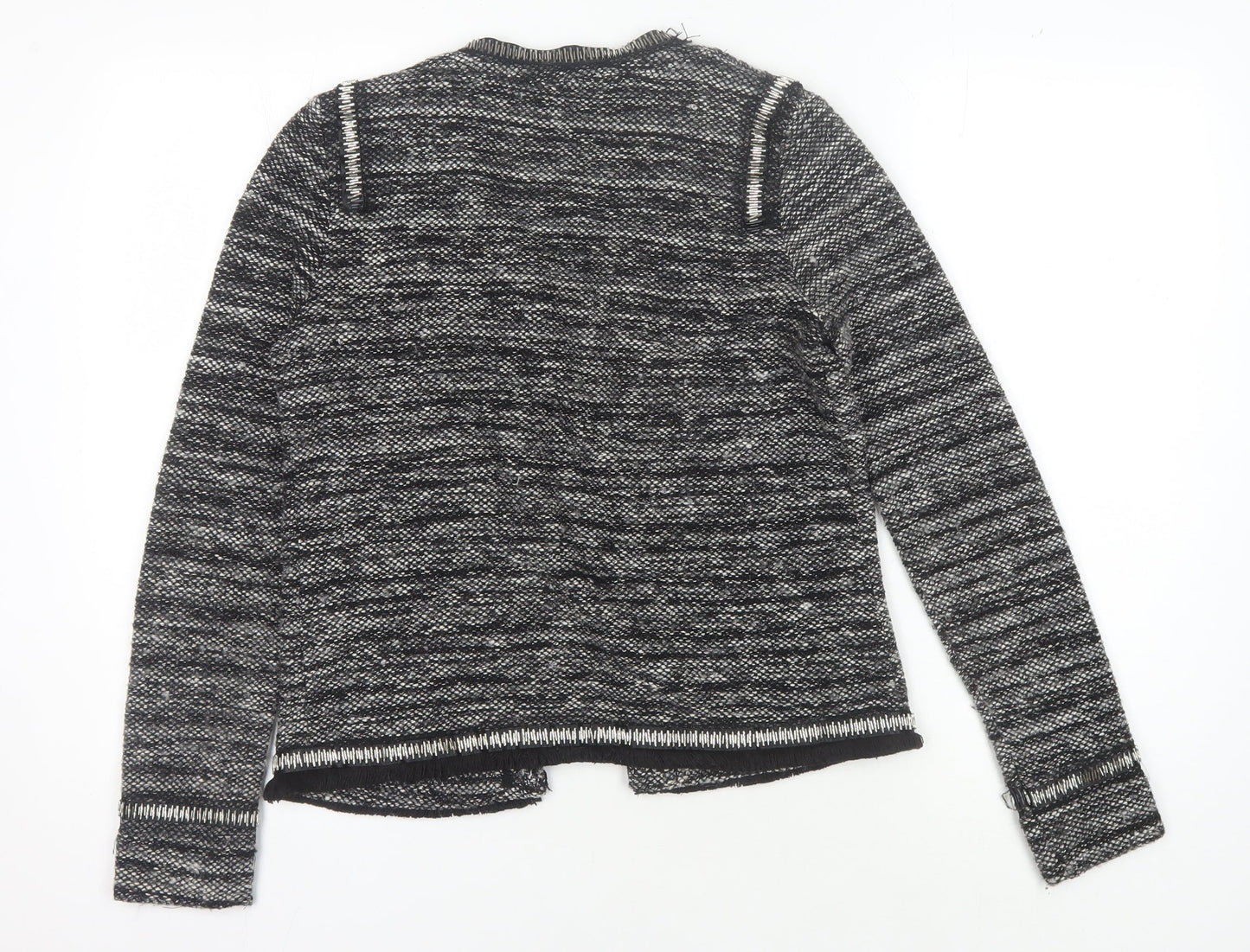 Womens UK Size 10 Miss Selfridge Black Cardigan Jumper