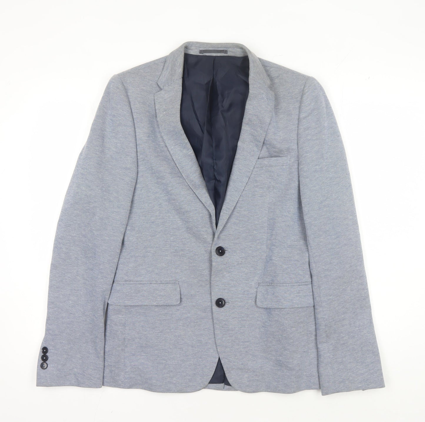 Mens UK Size 36 Burton Regular Blue Suit Jacket