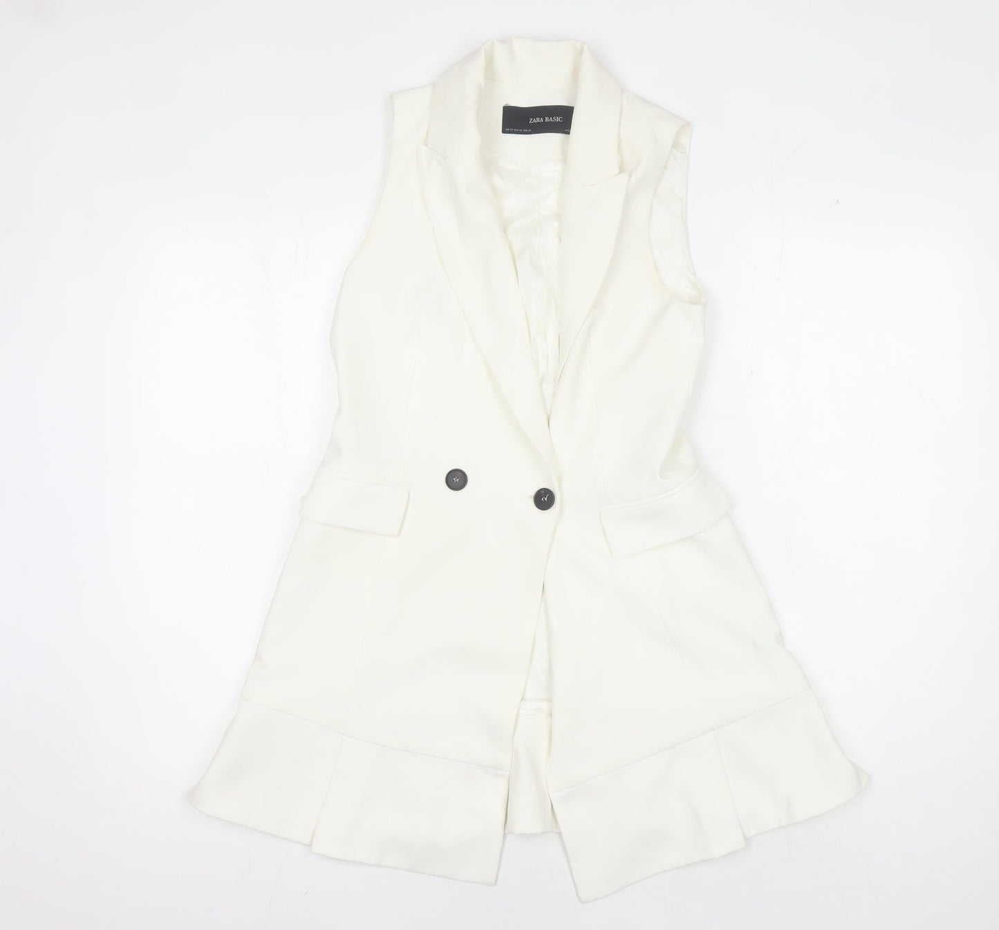 Womens UK Size KS Zara Basic Ivory