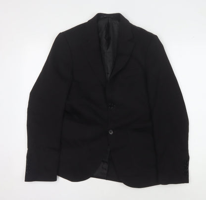 Mens UK Size 34 boohooMAN Regular Black Suit Jacket