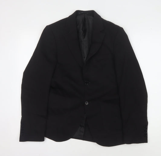 Mens UK Size 34 boohooMAN Regular Black Suit Jacket