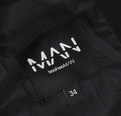 Mens UK Size 34 boohooMAN Regular Black Suit Jacket