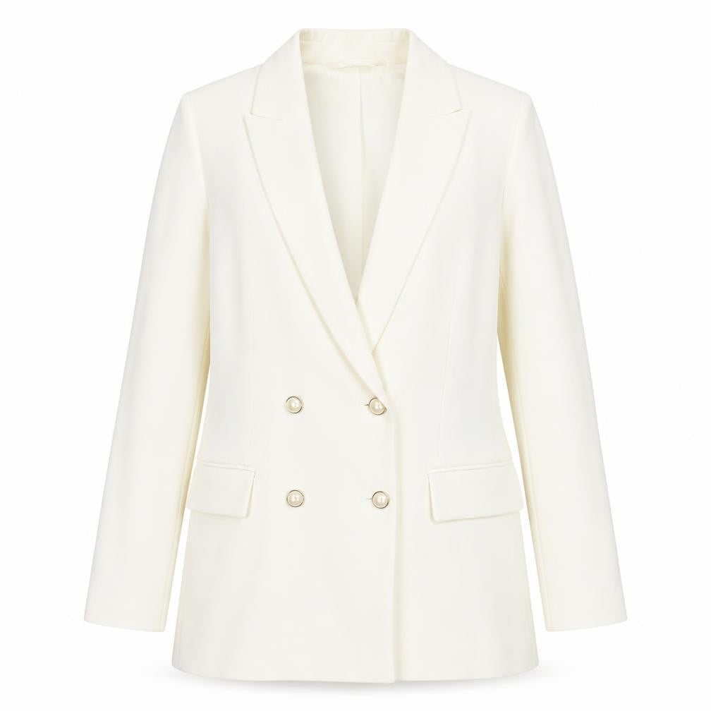 Womens UK Size 10 H&M Regular Ivory Blazer