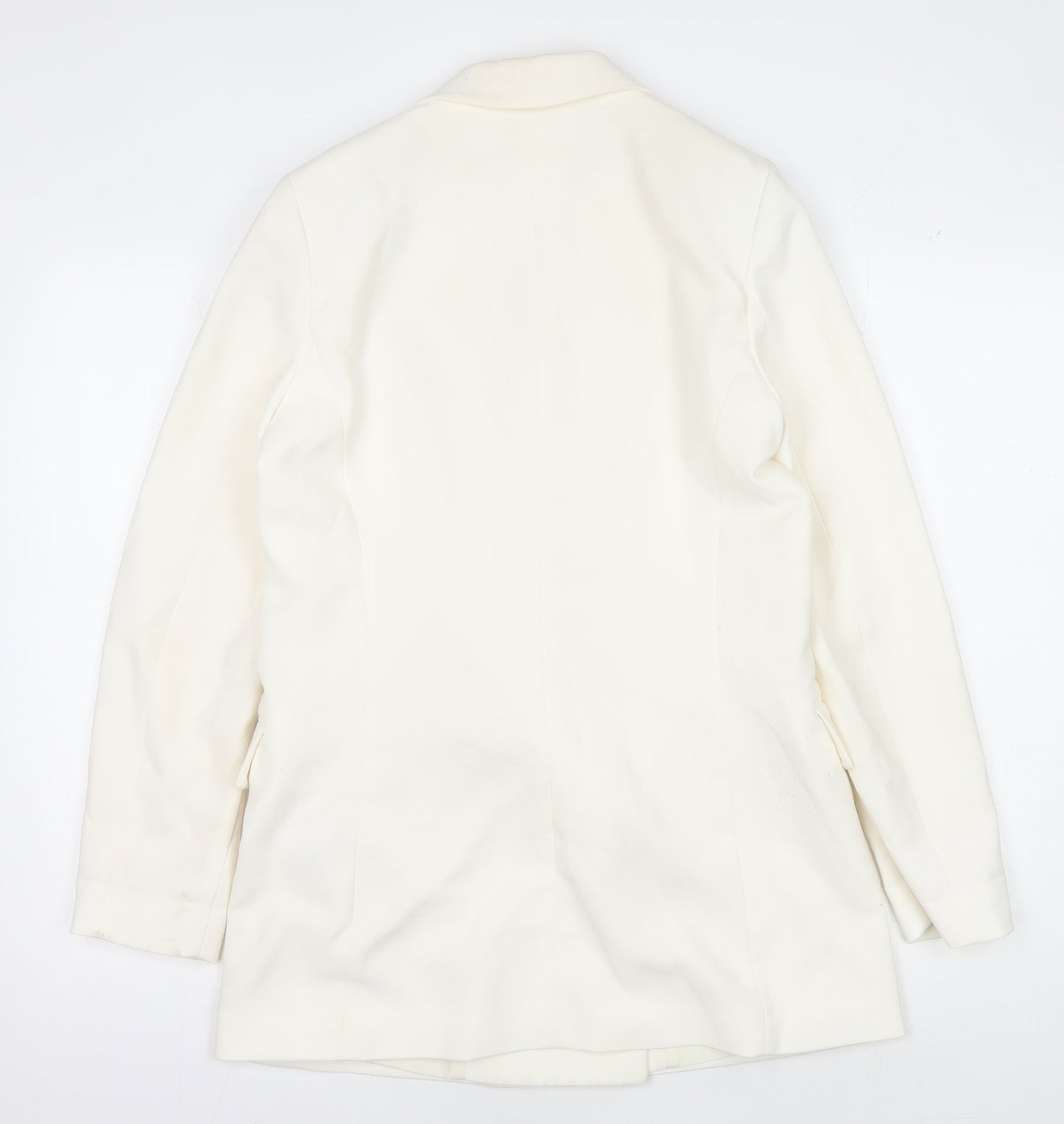 H&M Women's Ivory Blazer Size 10 Double Breasted