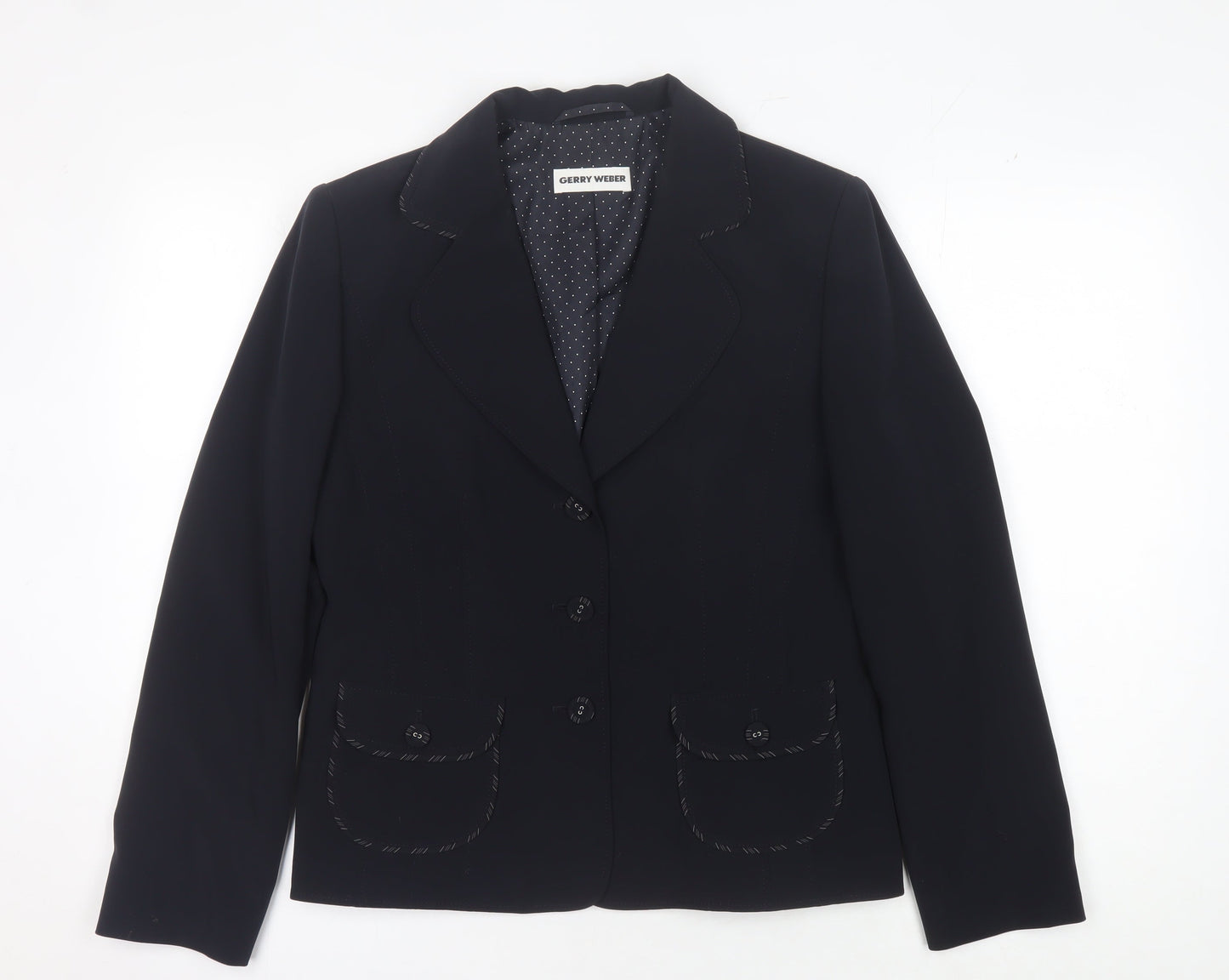 Gerry Weber Women's Black Blazer Size 10 Regular