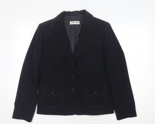 Gerry Weber Women's Black Blazer Size 10 Regular
