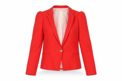 Womens UK Size S Zara Basic Regular Red Blazer