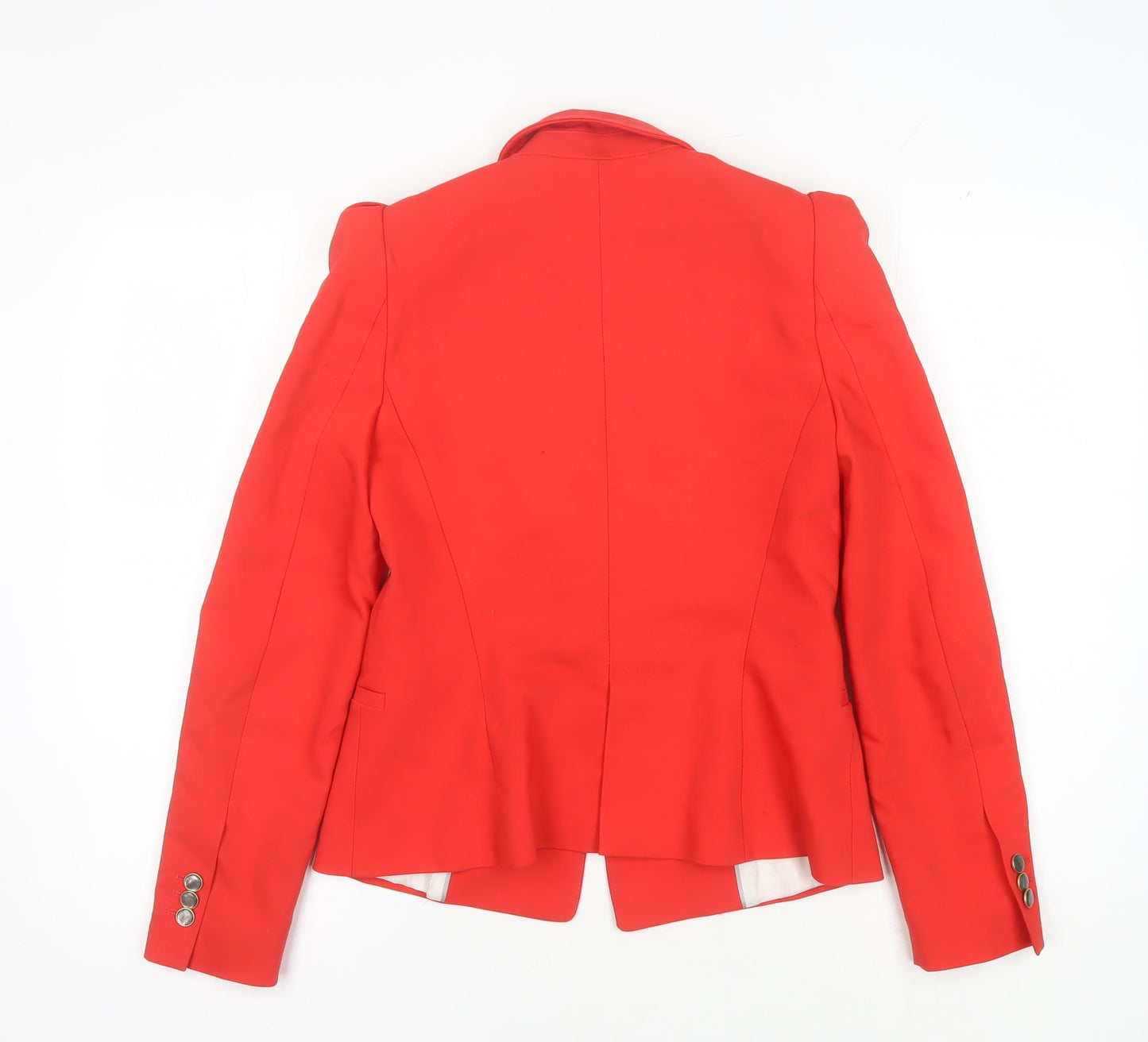 Zara Basic Women's Red Blazer - Size S - Slim Fit