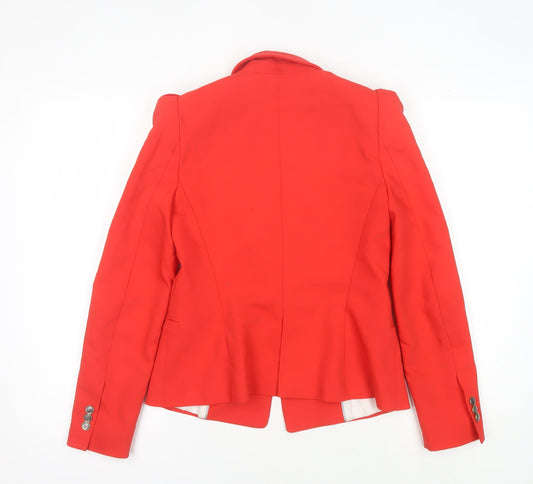 Zara Basic Women's Red Blazer - Size S - Slim Fit