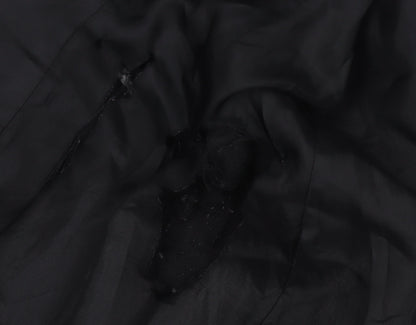Mango Black Unisex Pea Coat, S, Casual Autumn/Winter Wear