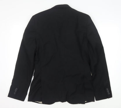 Topman Men's Black Slim Fit Blazer Jacket Size 38