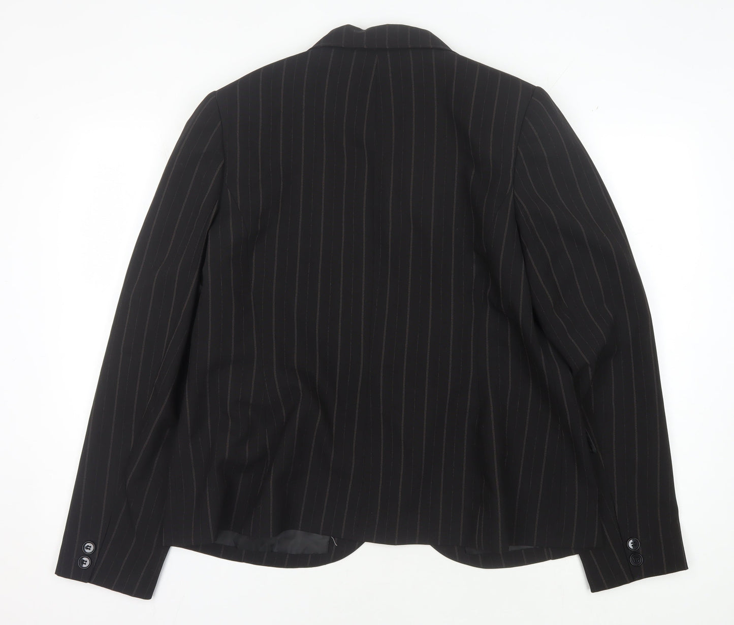 Dorothy Perkins Women's Black Pinstripe Blazer Size 18
