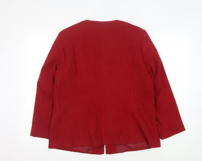 bonmarché Women's Red Softshell Jacket Size 16