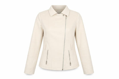 River Island Teens Beige Motorcycle Jacket Size 12