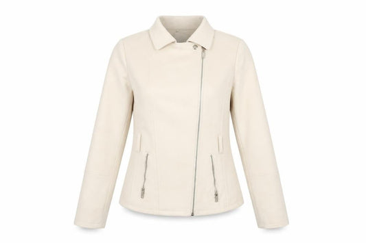 River Island Teens Beige Motorcycle Jacket Size 12