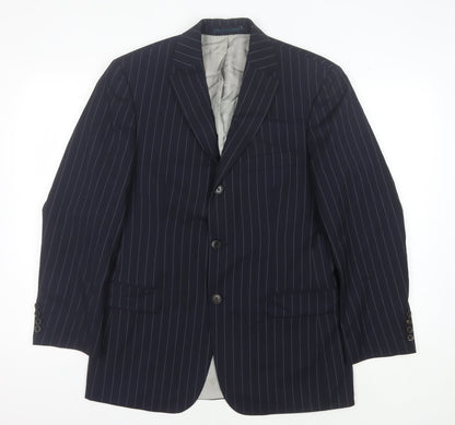 Mens UK Size 36 HUGO BOSS Regular Blue Suit Jacket