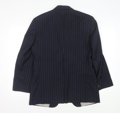Mens UK Size 36 HUGO BOSS Regular Blue Suit Jacket