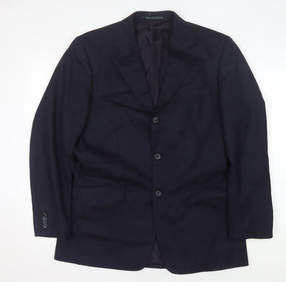 Mens UK Size 40 T.M.Lewin Regular Blue Suit Jacket