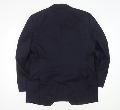 Mens UK Size 40 T.M.Lewin Regular Blue Suit Jacket