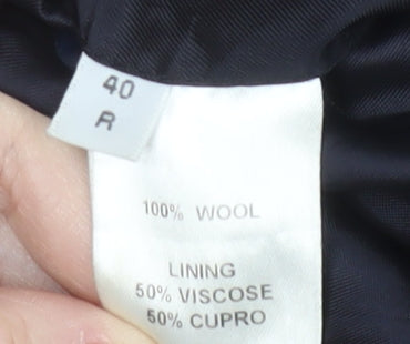Mens UK Size 40 T.M.Lewin Regular Blue Suit Jacket