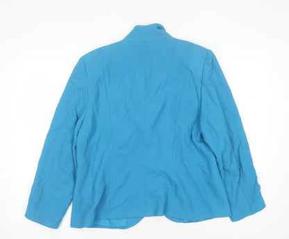Gail Hoppen Women's Blue Blazer UK Size 14