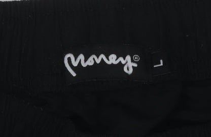 Money Men's Black Cargo Trousers L - Casual & Functional